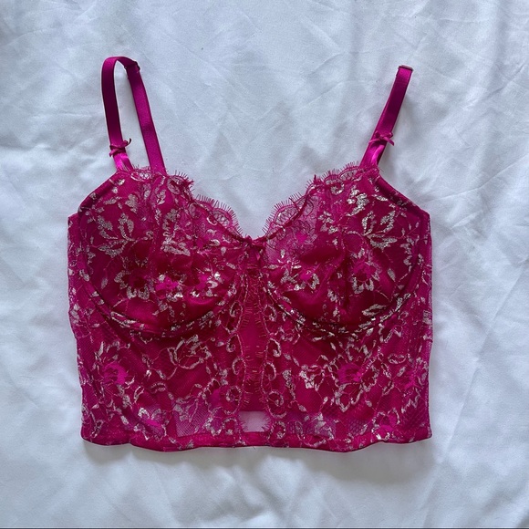 Victoria’s Secret Wicked Unlined Lace Balconette Bra Corset - Picture 1 of 3